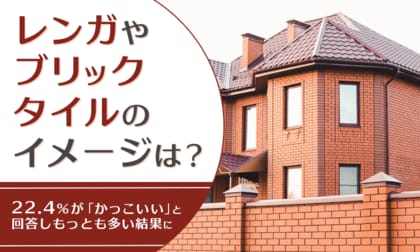 【レンガやブリックタイルのイメージは?】22.4%が「かっこいい」と回答しもっとも多い結果に
