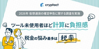 仮想通貨の確定申告、ツールの有無で負担感に約1.6倍の差