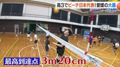 最高到達点3メートル超え…バレーを始めてわずか2年で将来有望選手に抜てき　世界も経験した高校生が最後の全国へ挑む