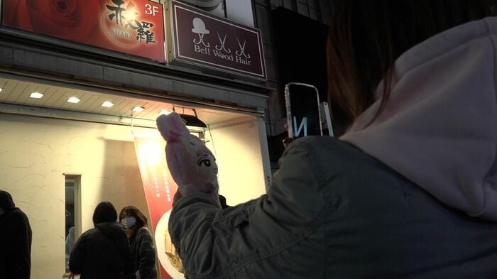 お店の前で記念の一枚