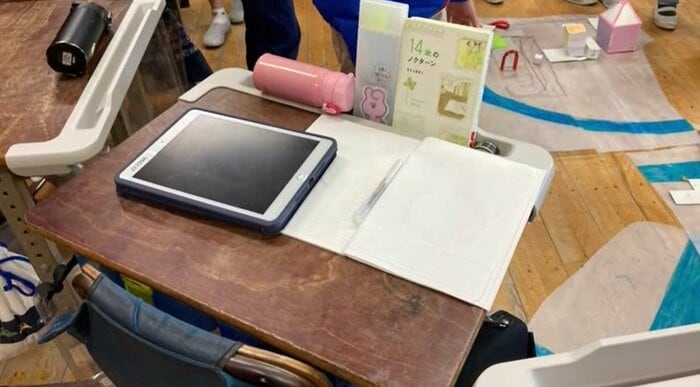 東京学芸大学附属世田谷小学校で行った実証実験(提供:コクヨ株式会社)