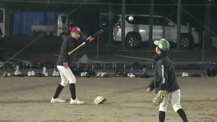 花巻ベースボールクラブの練習