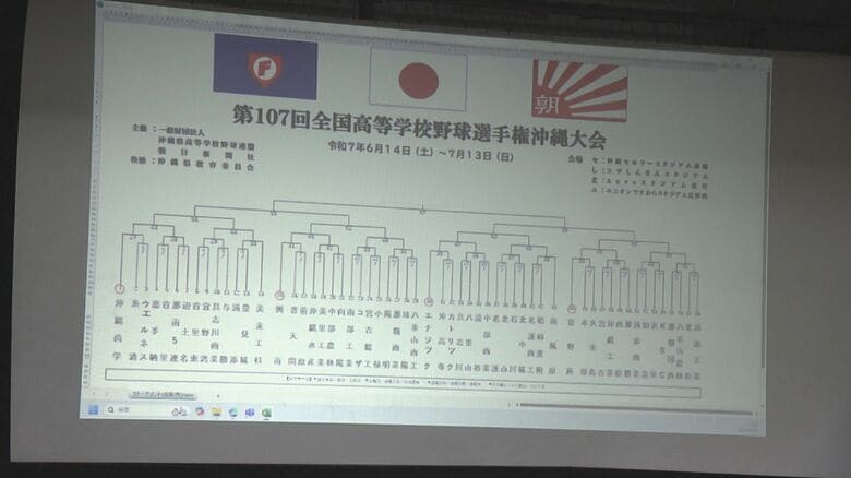 夏の甲子園の出場をかけた高校野球沖縄県予選の組み合わせ決まる【トーナメント表】　｜FNNプライムオンライン