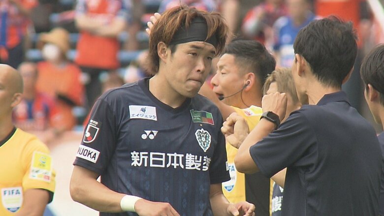 アビスパ福岡DF安藤智哉選手　ケガのため日本代表を辞退　前日の柏レイソル戦にはフル出場｜FNNプライムオンライン
