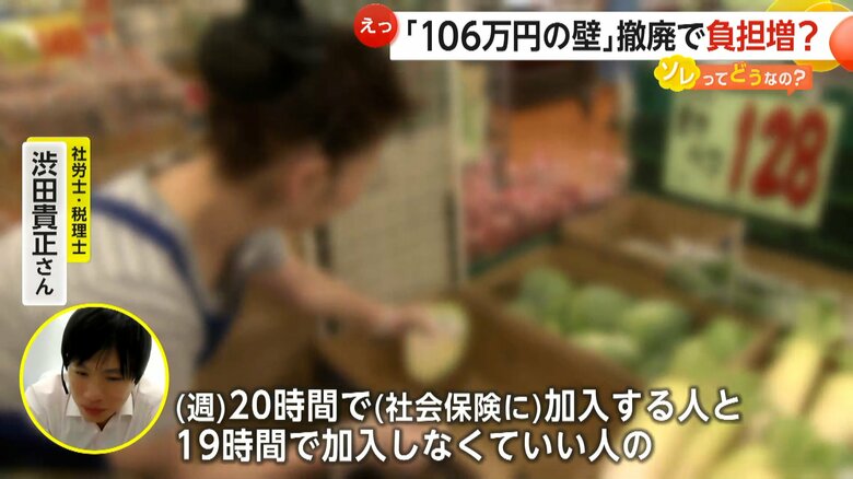 「106万円の壁」撤廃のデメリットを解説する社労士・税理士の渋田さん