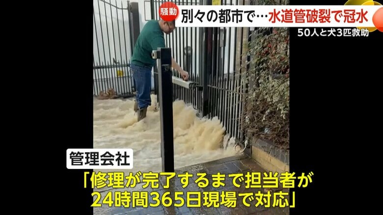 対応に追われる水道管の管理会社（Sonya King）