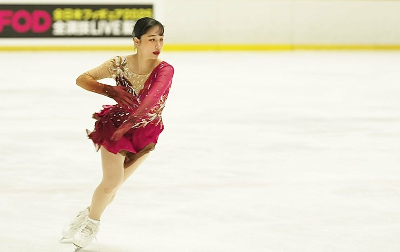 山下の人生を表現したというフリーを披露（西日本選手権）