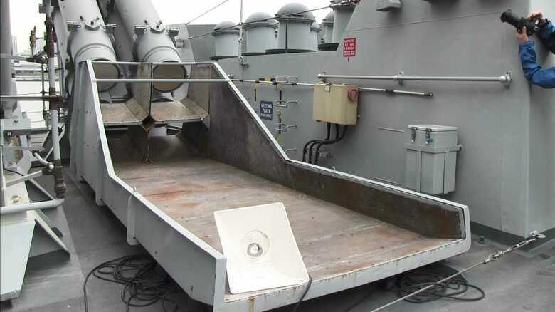 ブラスト除けに使われていた合板