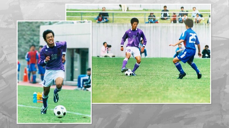 藤枝東高校時代の赤星貴文 選手（提供：赤星選手）