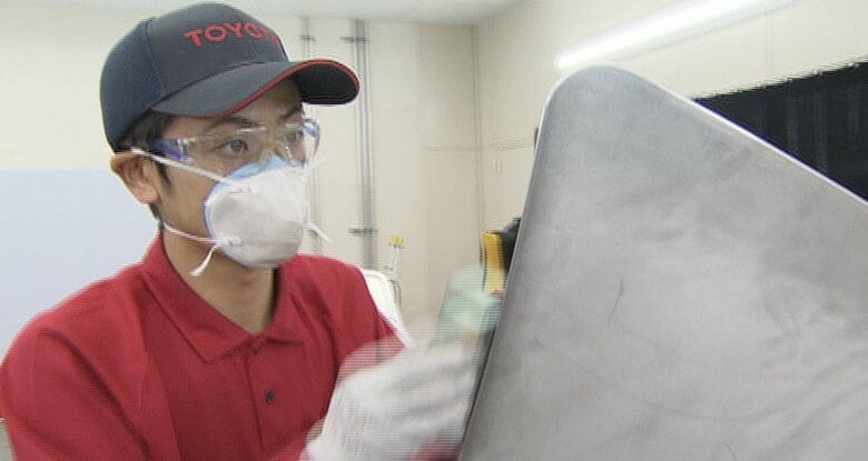 トヨタ自動車・開発試作部の“職人”が手作業で仕上げた(2020年11月)
