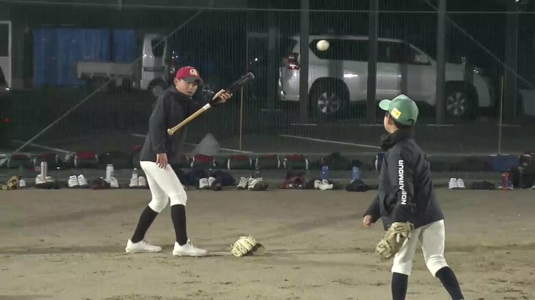 花巻ベースボールクラブの練習