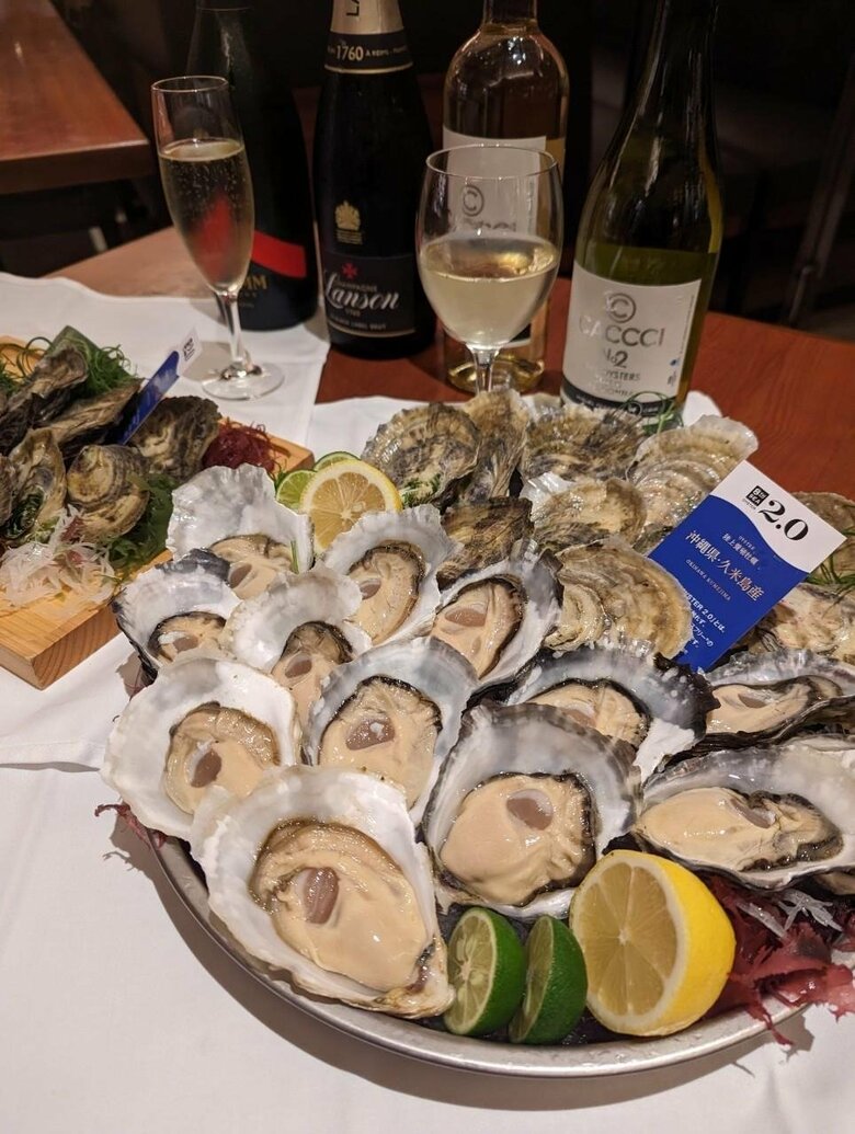 完全陸上養殖した“あたらないカキ”（提供：株式会社ゼネラル・オイスター）