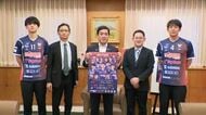 【フラーゴラッド鹿児島】知事を表敬　今シーズンからSVリーグに参戦　