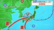 線状降水帯は発生なし…でも記録的大雨に　福井を襲った集中豪雨　前線の“折れ曲がり”と高い海面水温で発達した雨雲が次々流入