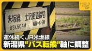 【JR米坂線】被災から4年…地元負担は年間5500万円～7000万円に　“バスへの転換”軸に調整　復旧めぐり議論もJR単独での運営難しく“費用・利便性”を考慮