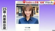 「会えないけど“会おうか”という話に」“AI彼女”“AI彼氏”と出会えるマッチングアプリ利用者の声　AI彼氏と“結婚”する人まで登場　専門家は「依存」懸念