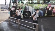 熊本地震でJR鹿児島本線は一部で運転再開めど立たず　宇土～小川間で代行バス運行開始「学校に行けて良かった」