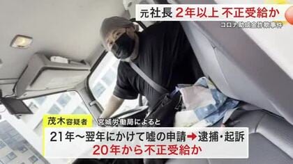 コロナ助成金詐欺で送検の「こども応援団」元社長 ２年以上の不正受給は２億円超か〈仙台市〉