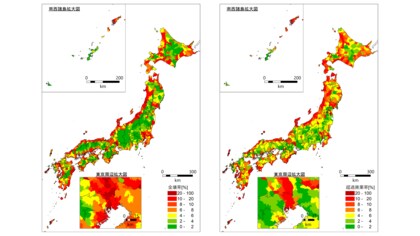自然災害による超過廃業事業所数は35年間で約33,000事業所