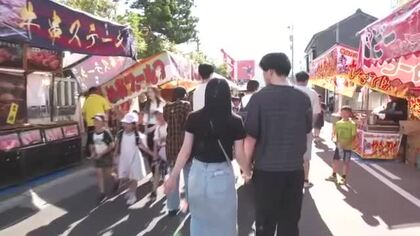 富山市日枝神社「山王まつり」はじまる 最高気温32.3度の8月上旬並みの暑さの中かき氷が人気