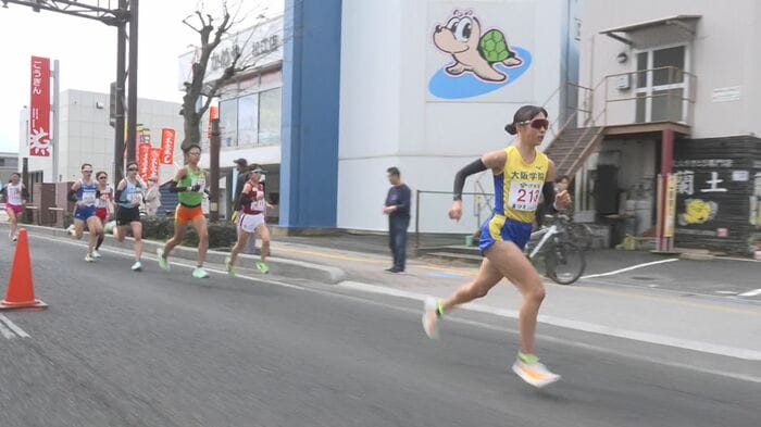 15キロ過ぎで抜け出す山田選手