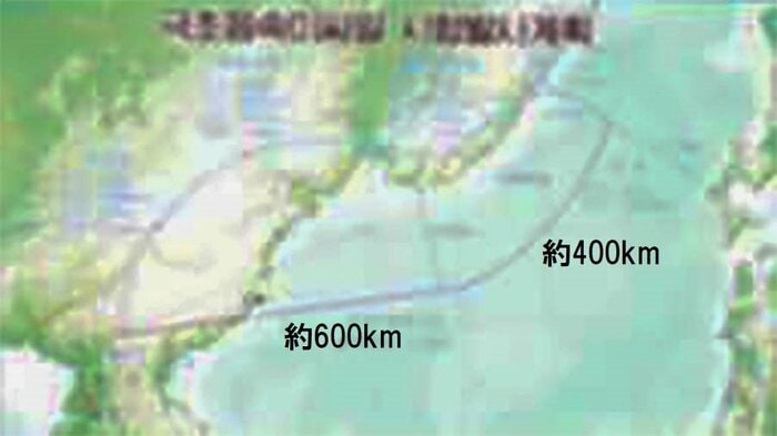 2022年1月11日の北朝鮮版「極超音速ミサイル」の飛行コース(労働新聞・2022年1月12日)