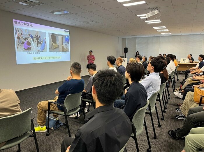 スポーツ関連スタートアップ4社がいまの構想や課題をプレゼンするピッチ大会