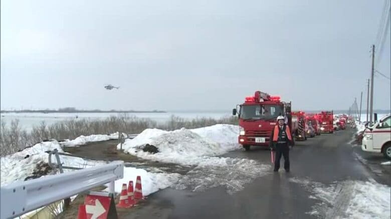 男性2人が転落 1人は意識不明　ワカサギ釣り中に　秋田・三種町｜FNNプライムオンライン