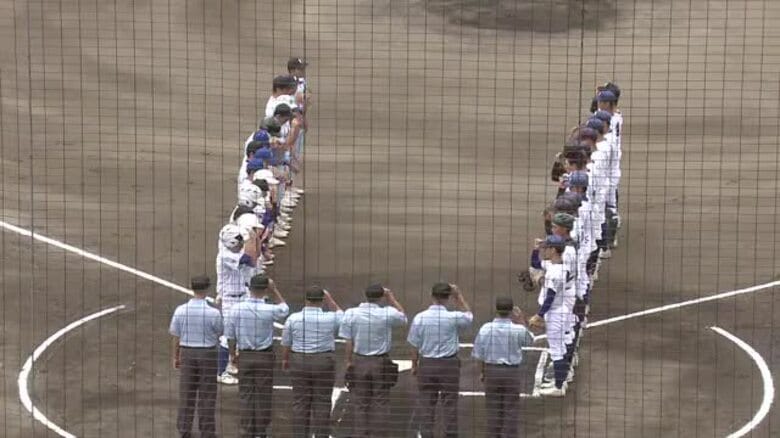 福島大会開幕試合　連合チーム同士の対戦　「福島北・伊達」が「白河旭・石川・船引・小野」にコールド勝ち｜FNNプライムオンライン