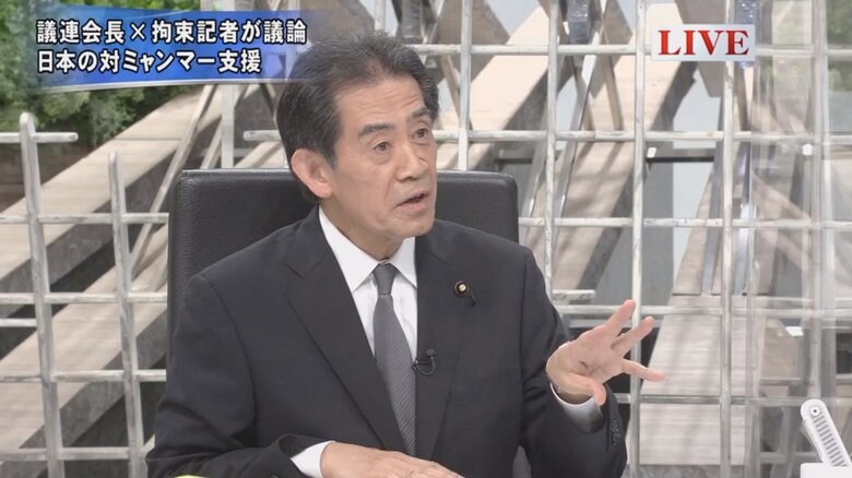 逢沢一郎 日本ミャンマー友好議連会長 自民党衆院議員