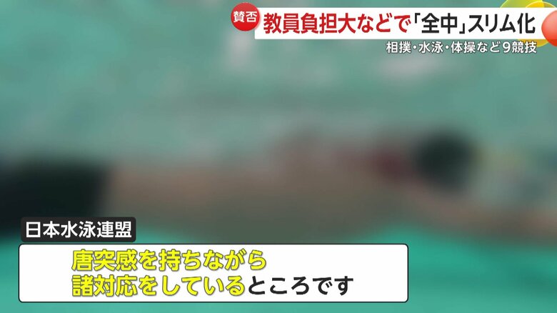 日本水泳連盟が発表した戸惑いが見える声明