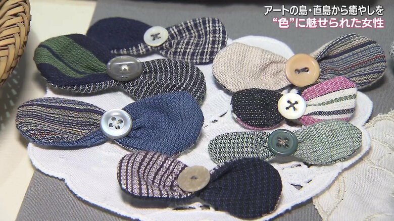 香川の伝統的工芸品・保多織を使った髪飾り