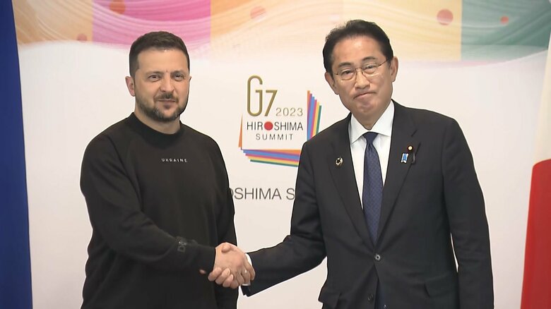 岸田首相と会談したゼレンスキー大統領