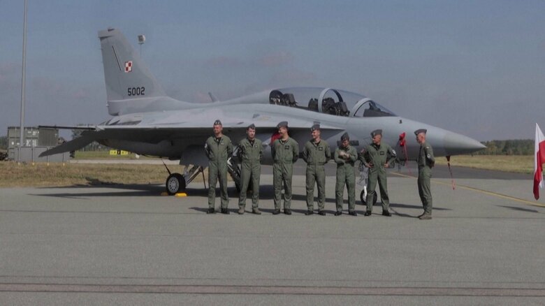 ポーランドに届いた韓国製FA-50軽戦闘攻撃機（2023年）