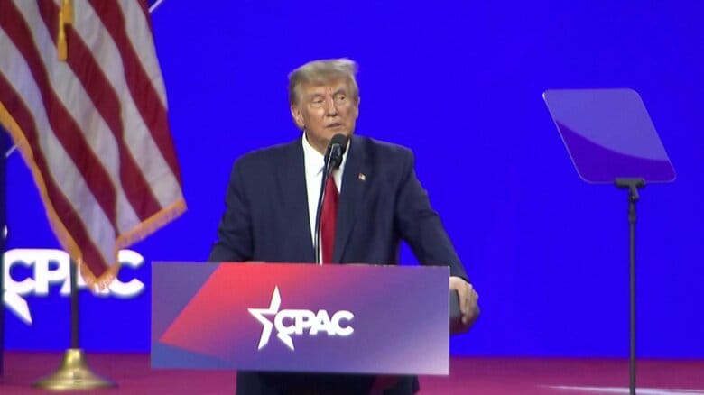 CPACで「ロシアとウクライナの戦争をすぐに解決する」と発言（2023年3月4日）