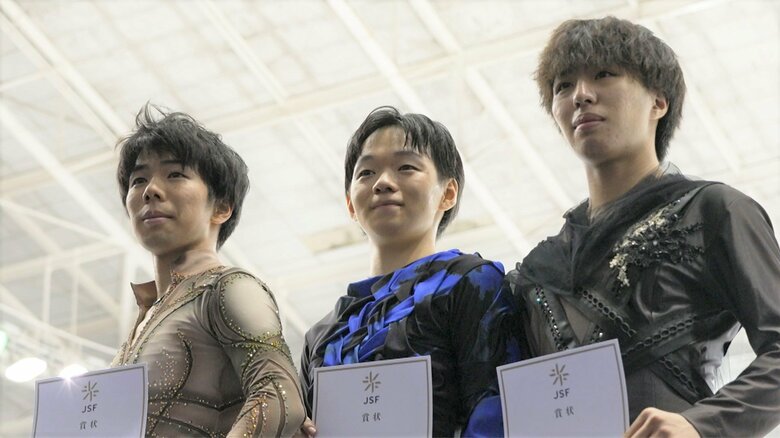 シニア男子表彰台（東京選手権）