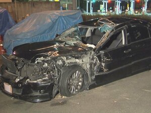 車乗り捨て逃げる…高速道路で無免許運転しトンネルでトラックに追突 相手にケガさせ逃走か 41歳女逮捕