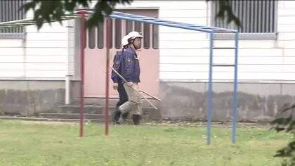 小学校周辺にクマ居座り警戒続く　福島・喜多方市　児童は外に出ず、下校時の送迎を保護者に呼びかけ　