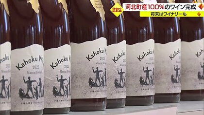 すべて手作業の“河北町産ブドウ100％”ワイン完成！　将来は生産量を拡大&ワイナリーも…【山形発】
