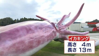 全長1.8m 巨大イカ オブジェ モニュメント 存在感バグ級 ディスプレイ レア あの巨大イカのモニュメントが大人気、経済効果は6億円