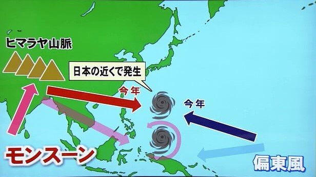 台風が日本近海で発生するメカニズム