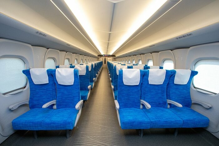 東海道新幹線の座席(提供:JR東海)