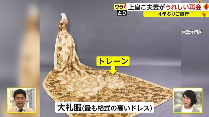 この布は「トレーン」という腰につける引き裾