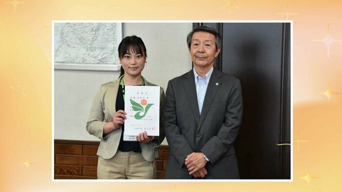 北秋田市地域おこし協力隊就任時の斉藤美奈子さん（左）【画像提供：本人】