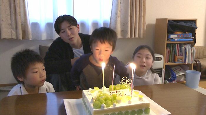 家族で5歳の誕生会(2023年10月28日)