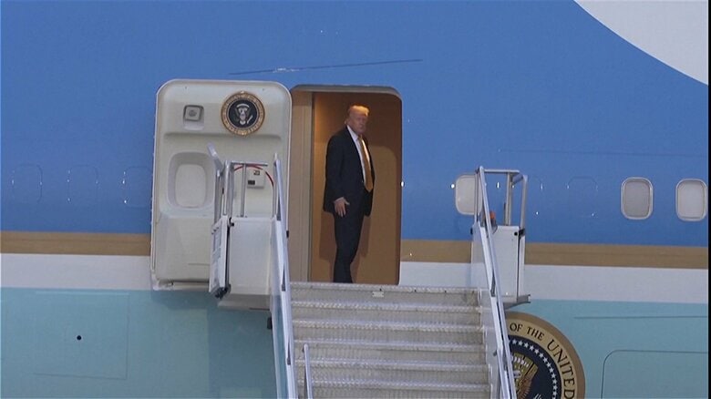 トランプ大統領、イランの暗殺脅威受け専用機を「おとり」に　別の軍用機でイギリスに極秘移動　米紙報道｜FNNプライムオンライン