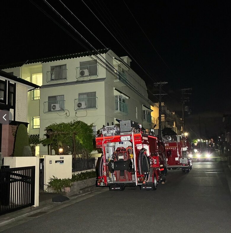 【速報】マンションで火事　3階の部屋から30代くらいの女性を救出も…意識不明の重体　約10平方メートルが焼ける　兵庫・西宮市｜FNNプライムオンライン