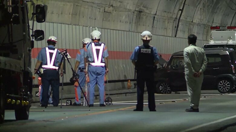 石巻市のトンネルで事故　２０代男性が一時意識不明に｜FNNプライムオンライン