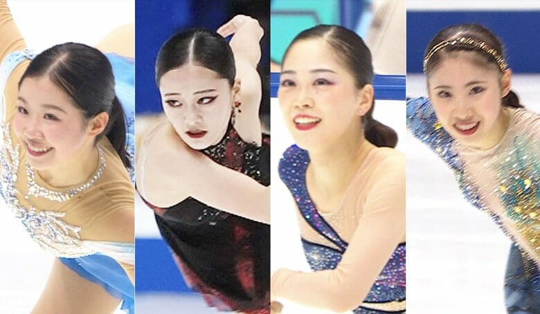 今季シニアデビューの中井亜美と、大技で勝負のシーズンに挑む渡辺倫果、吉田陽菜、住吉りをん