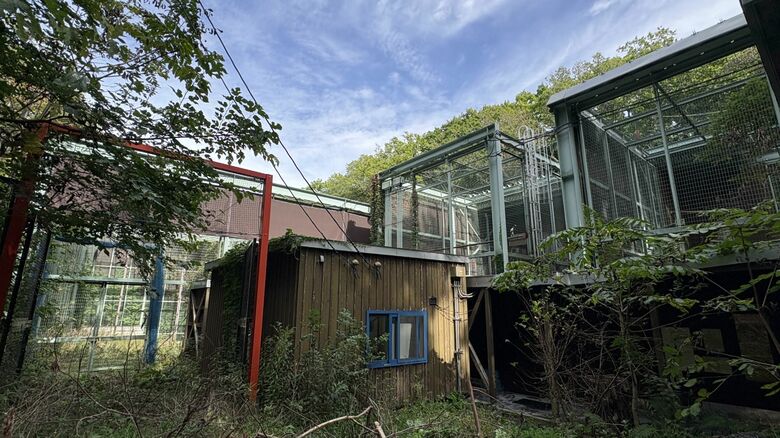 シマフクロウのエサが保管されていた「野生復帰施設」（提供：札幌市円山動物園）